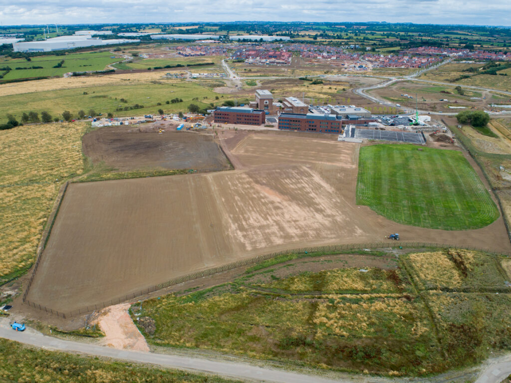 Aerial view of Houlton School