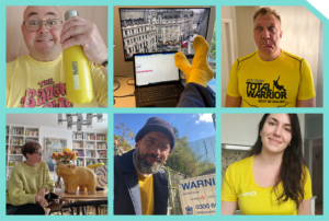 A collage of LocatED employees in yellow for #HelloYellow 2022