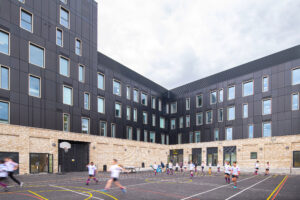Outdoor playground at Fulham Boys School